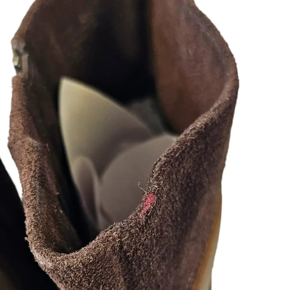 Timerbland x Smartwool Tall Boots Size 7 Leather Suede Brown - Picture 11 of 13
